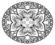 Coloriage coloring adult mandala by karakotsya 2 